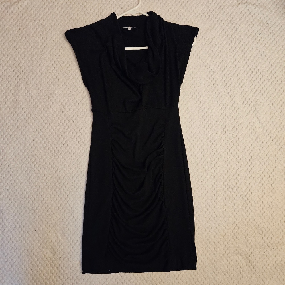 Charlotte Russe Black Ruched Dress